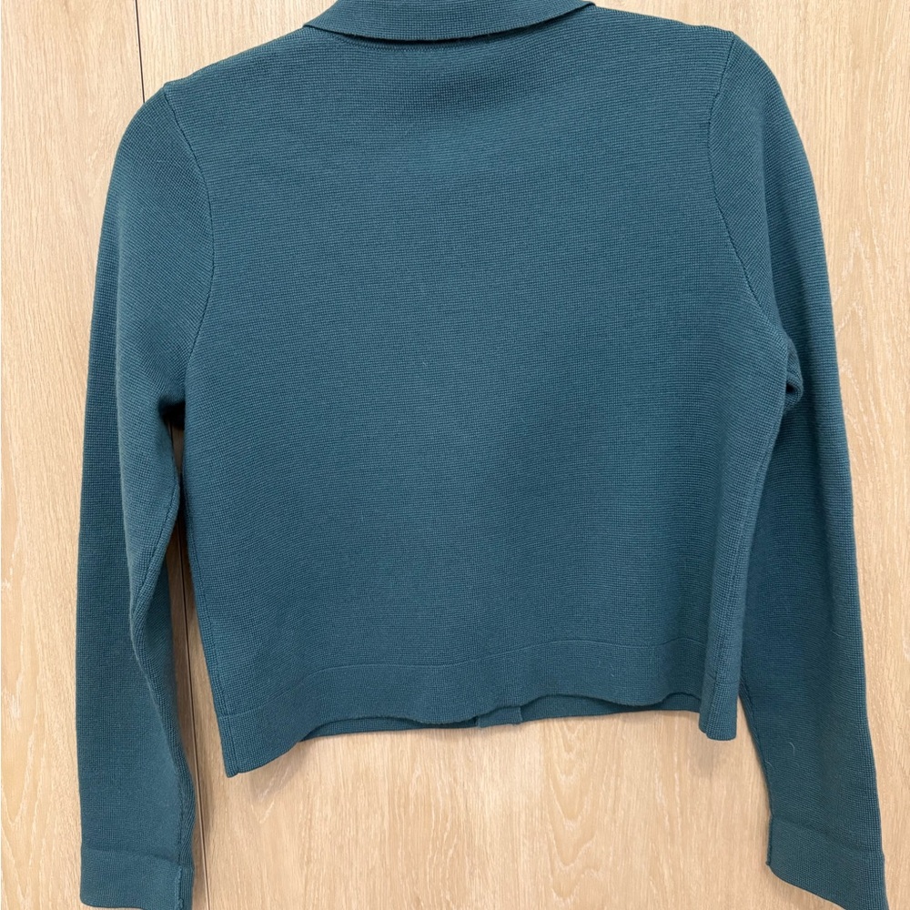 Sézane Teal Betty Button-Up Cardigan - Picture 4 of 4